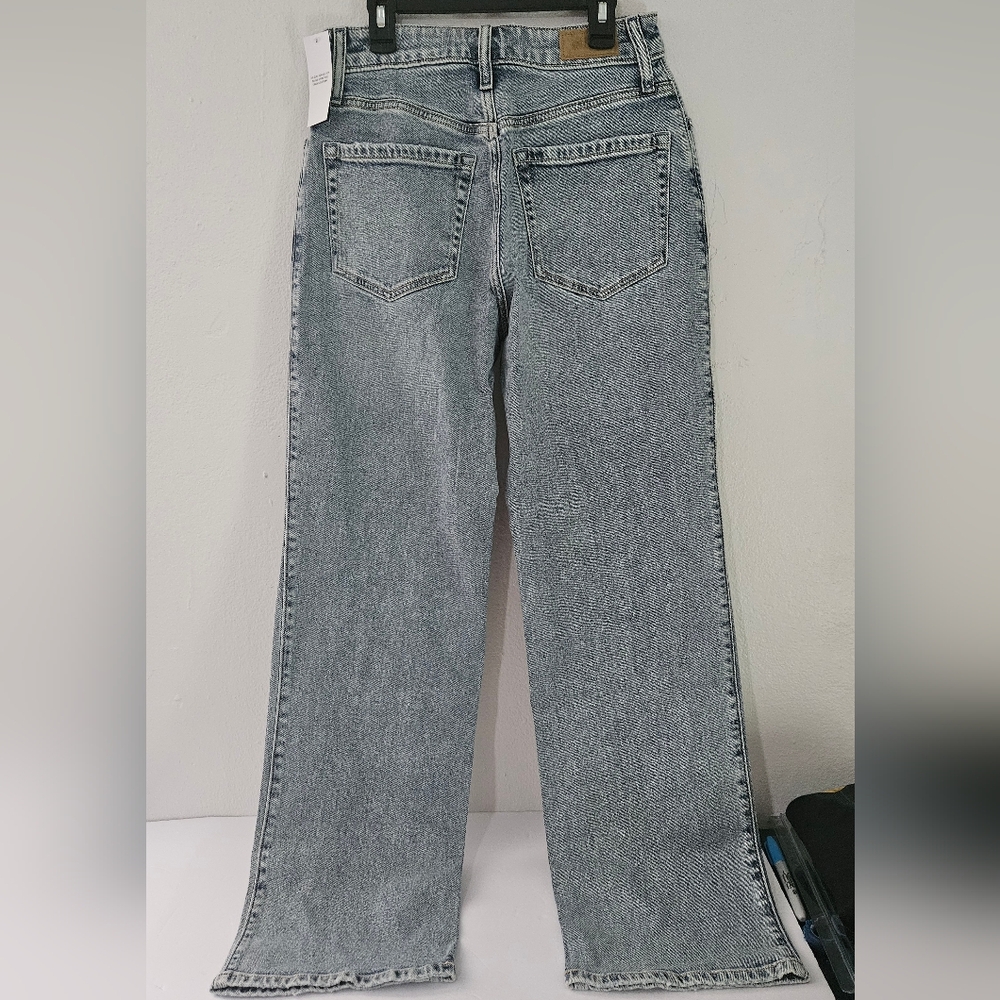 Hollister Straight Leg Opening Baggy Women Jeans Size 26 2r Dad Ultra High Rise - Picture 8 of 14